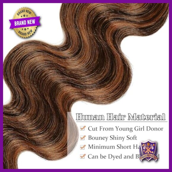 Brazilian Virgin Human Hair Extensions 3 Bundles Body Wave 10-14 Inches main image 5